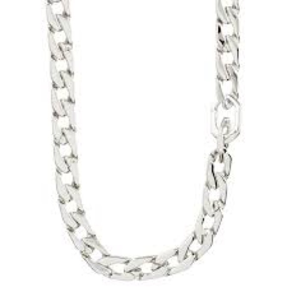 Pilgrim Denmark Hope Open Curb Chain Necklace 1 Silver Plated Nwot